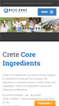 Mobile Screenshot of cretecoreingredients.com
